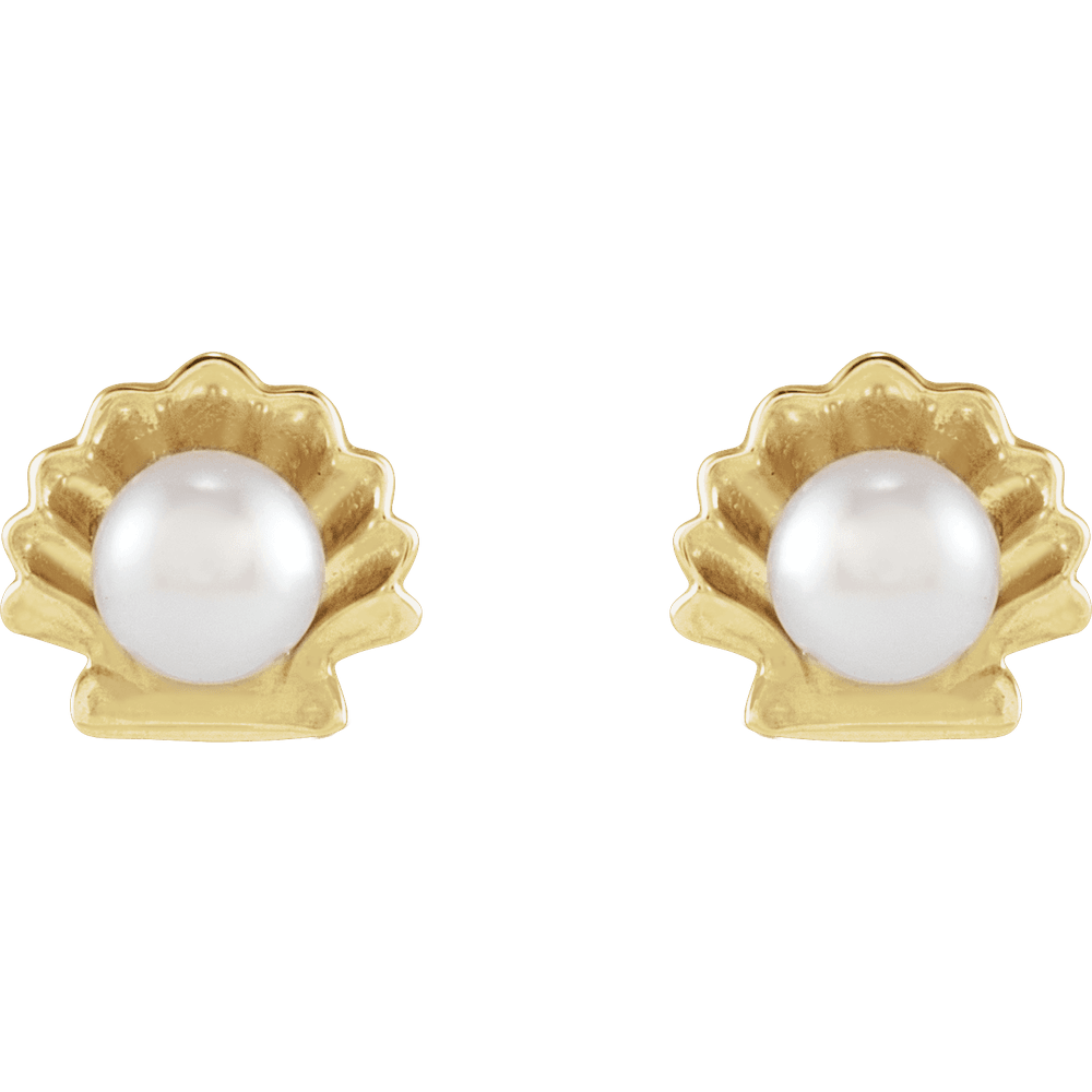 Pearl Seashell Earrings